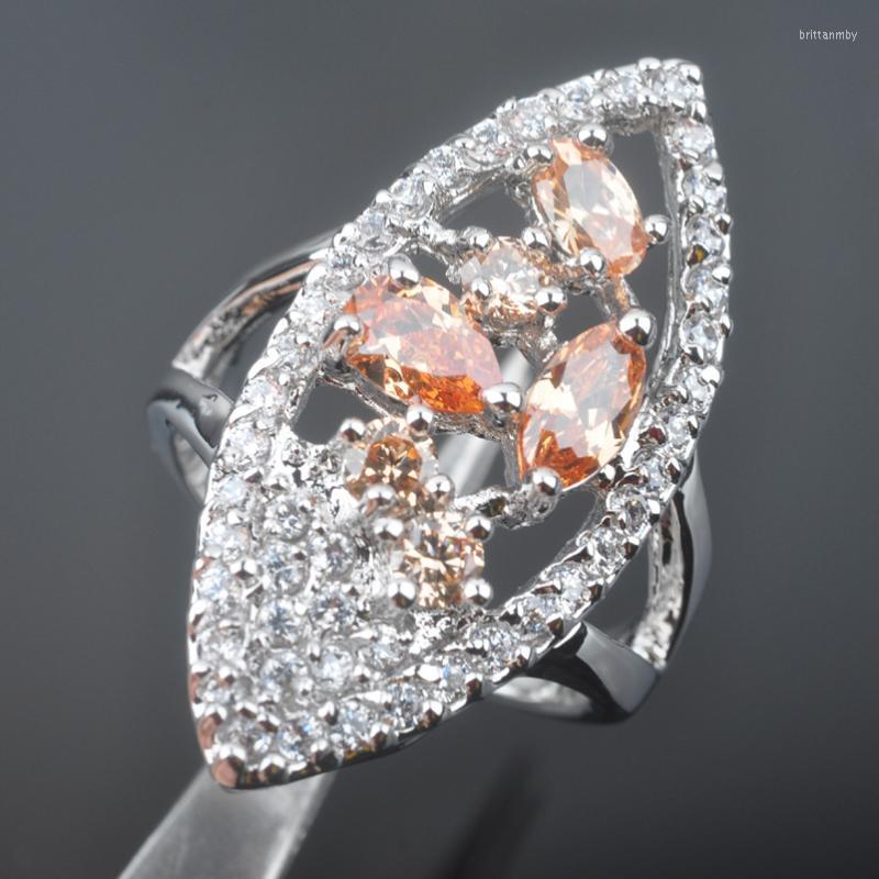 Wedding Rings For Women Silver Plated Jewelry Champagne Zirconia Austria Crystal Engagement Ring ED0201Wedding Brit22
Wedding Rings For Women Silver Plated Jewelry Champagne Zirconia Austria Crystal Engagement Ring ED0201Wedding Brit22