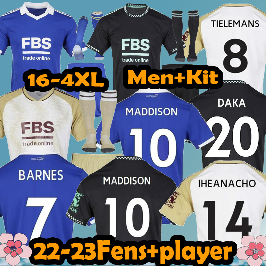 XXXL 4XL 22/23 Leicester soccer jerseys City BARNES Tielemans VARDY MADDISON IHEANACHO AYOZE NDIDI DAKA Camiseta LOOKMAN 2022 2023 Football Shirt Men Kids Kit adult, White
XXXL 4XL 22/23 Leicester soccer jerseys City BARNES Tielemans VARDY MADDISON IHEANACHO AYOZE NDIDI DAKA Camiseta LOOKMAN 2022 2023 Football Shirt Men Kids Kit adult, White