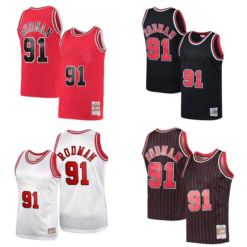 Dennis Rodman Basketball Jerseys S-XXL Mitchell Ness jersey white red Men women Youth retro jersey 91, With team/city name
Dennis Rodman Basketball Jerseys S-XXL Mitchell Ness jersey white red Men women Youth retro jersey 91, With team/city name