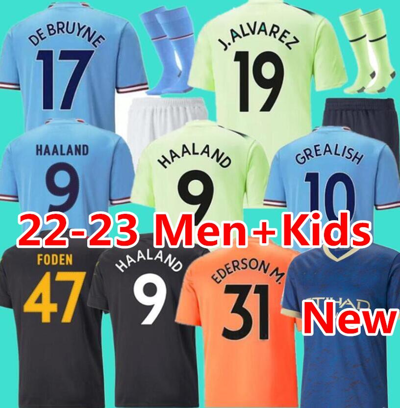 22 23 HAALAND soccer jerseys DE BRUYNE PHILLIPS MANS CITIES GREALISH STERLING FERRAN MAHREZ FODEN 2022 2023 football shirt uniforms men kids kit sets, 22 23 third adult epl
22 23 HAALAND soccer jerseys DE BRUYNE PHILLIPS MANS CITIES GREALISH STERLING FERRAN MAHREZ FODEN 2022 2023 football shirt uniforms men kids kit sets, 22 23 third adult epl