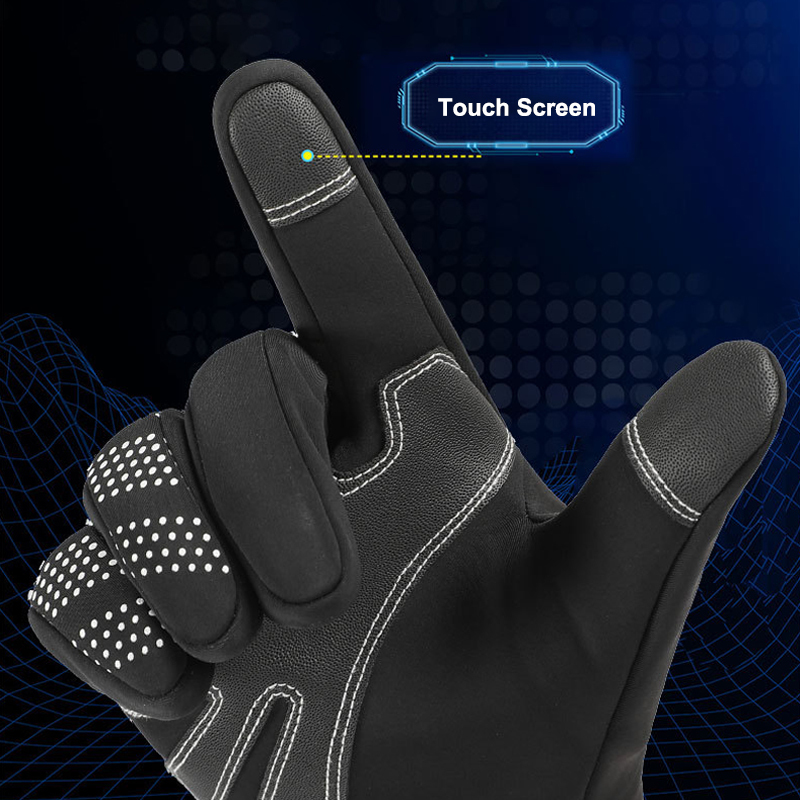 Cycling Gloves Winter Warm Gloves Waterproof Windproof Cold-proof Touch Screen Cycling Gloves Men Outdoor Running Skiing Bicycle Sports Gloves 230220