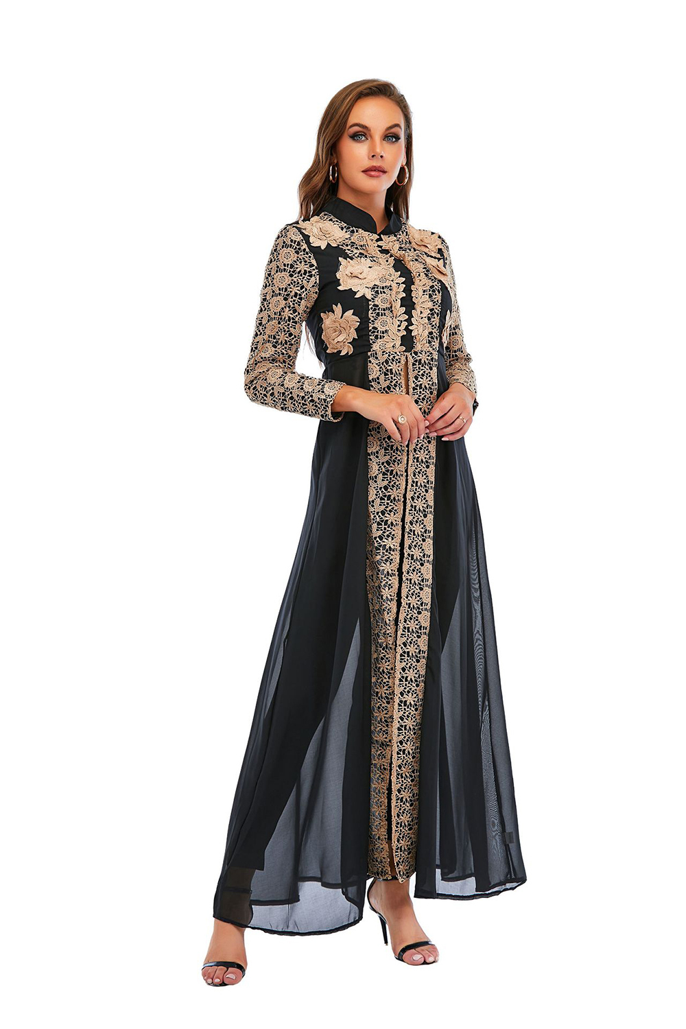 Elegant Abaya Sets Ethnic Turkish Islamic Dresses | Kaftan Robe Femme Musulmane