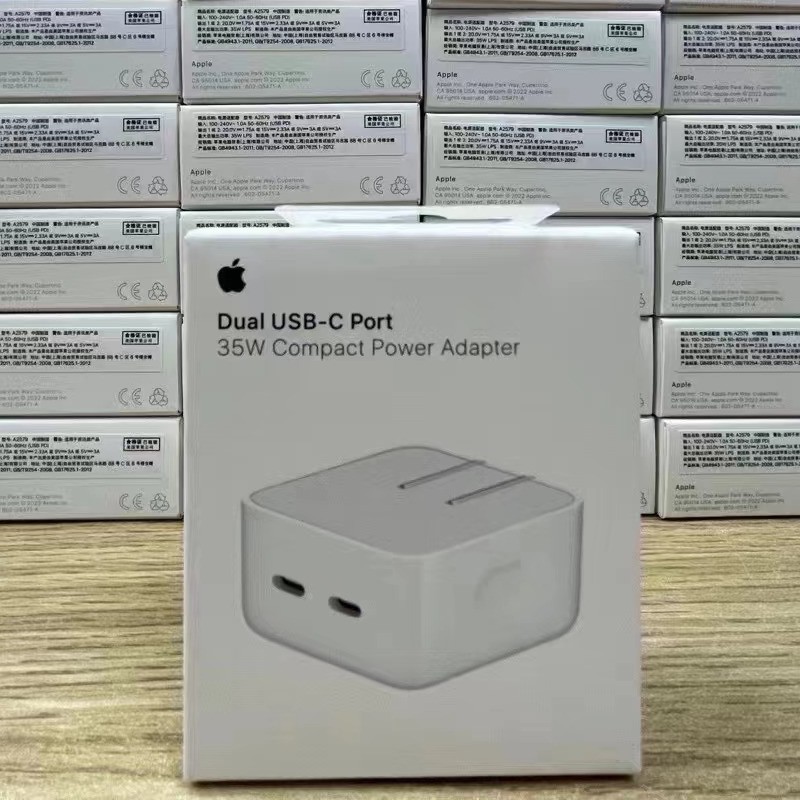 35W GaN PD Fast Charger Dual USB-C Quick Charging Power Adapter For iPhone Wall Chargers
35W GaN PD Fast Charger Dual USB-C Quick Charging Power Adapter For iPhone Wall Chargers