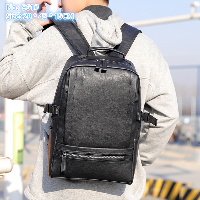 Factory wholesale men shoulder bag 3 colors large outdoor leisure backpacks simple Joker solid color leather backpack zipper decorative fashion handbag, Coffee-961#
Factory wholesale men shoulder bag 3 colors large outdoor leisure backpacks simple Joker solid color leather backpack zipper decorative fashion handbag, Coffee-961#