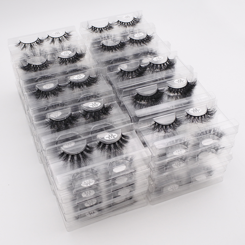 Tools RED SIREN Wholesale Bulk 53050 Pairs Soft Fluffy Messy Natural Lashes Makeup Mink Eyelashes 230220 123
