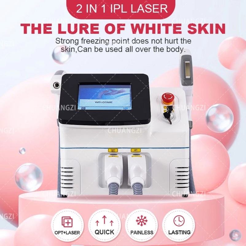 New 2-in-1 OPT Yag Laser IPL Hair Removal Skin Rejuvenation Freckle Removal And Tattoo Removal Professional Equipment
New 2-in-1 OPT Yag Laser IPL Hair Removal Skin Rejuvenation Freckle Removal And Tattoo Removal Professional Equipment