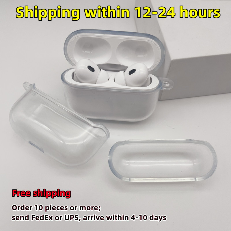 For Airpods pro 2 airpod pros Bluetooth Headset Accessories airpod pro Earphone airpods 3 transparent protective cover pro 2nd generation soft shell earphone case