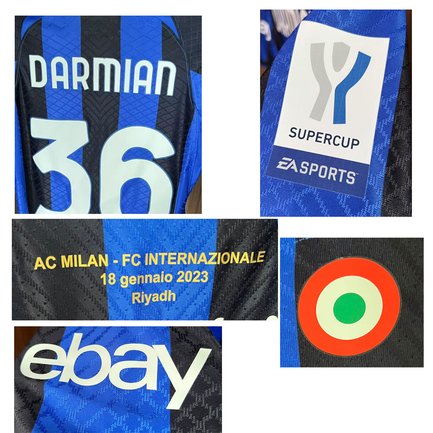 American College Football Wear 2022 Match Worn Player Issue Supercup Final LAUTARO BARELLA DZEKO LUKAKU DARMIAN DIMARCO Maillot Custom Name Number Sports Jersey, Player version
American College Football Wear 2022 Match Worn Player Issue Supercup Final LAUTARO BARELLA DZEKO LUKAKU DARMIAN DIMARCO Maillot Custom Name Number Sports Jersey, Player version