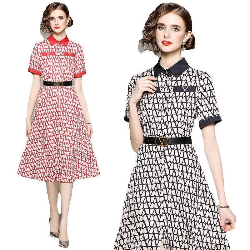 2023 Belted Button Down Midi Shirt Dress Patterns Chic Designer Women Short Sleeve Casual Office Dresses Runway Elegant Printed Ladies Party Clothes Spring Summer, Customize
2023 Belted Button Down Midi Shirt Dress Patterns Chic Designer Women Short Sleeve Casual Office Dresses Runway Elegant Printed Ladies Party Clothes Spring Summer, Customize