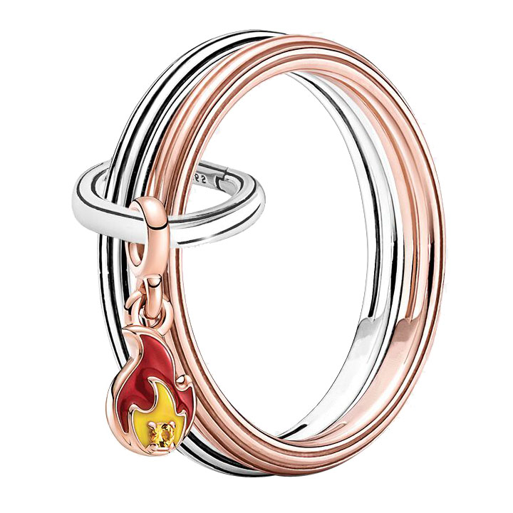 The New Popular 925 Sterling Silver Modeg Ring Loves Lucky Horseshoe Ring Female Jewelry Gift