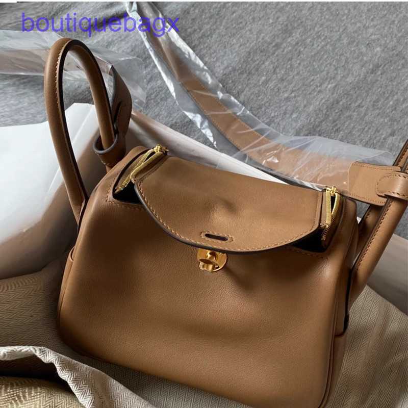 Genuine Lindi Bags H ermes for sale First layer swift cowhide bag 26CM doctor advanced fashion women's hand shoulder tote underarmHave Real Logo, Elephant grey 26 top swift leather