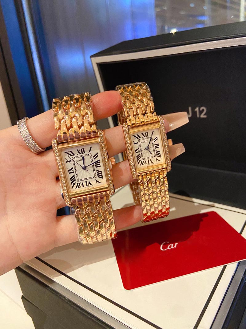 Fashion Women Watches Quartz Movement Silver Gold Dress Watch Lady carti Square Tank Stainless Steel Case cartiers Clasp Analog Casual Wristwatch Montre De Luxe
Fashion Women Watches Quartz Movement Silver Gold Dress Watch Lady carti Square Tank Stainless Steel Case cartiers Clasp Analog Casual Wristwatch Montre De Luxe