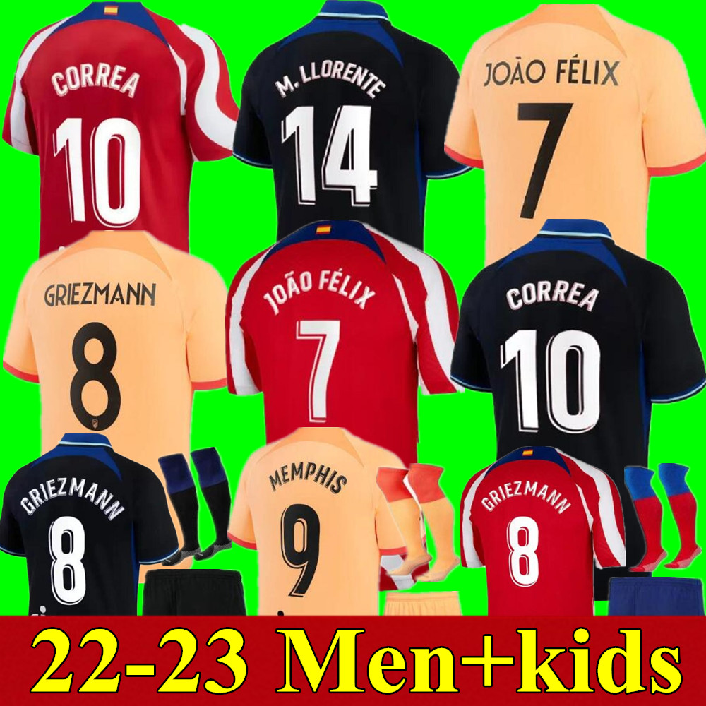 soccer jerseys 22 23 MEMPHIS home 2022 2023 M. LLORENTE Correa camiseta football shirts uniforms away kids kit GRIEZMANN R. DE PAUL Cunha CARRASCO Atletico MadridS, Adult 3rd
soccer jerseys 22 23 MEMPHIS home 2022 2023 M. LLORENTE Correa camiseta football shirts uniforms away kids kit GRIEZMANN R. DE PAUL Cunha CARRASCO Atletico MadridS, Adult 3rd