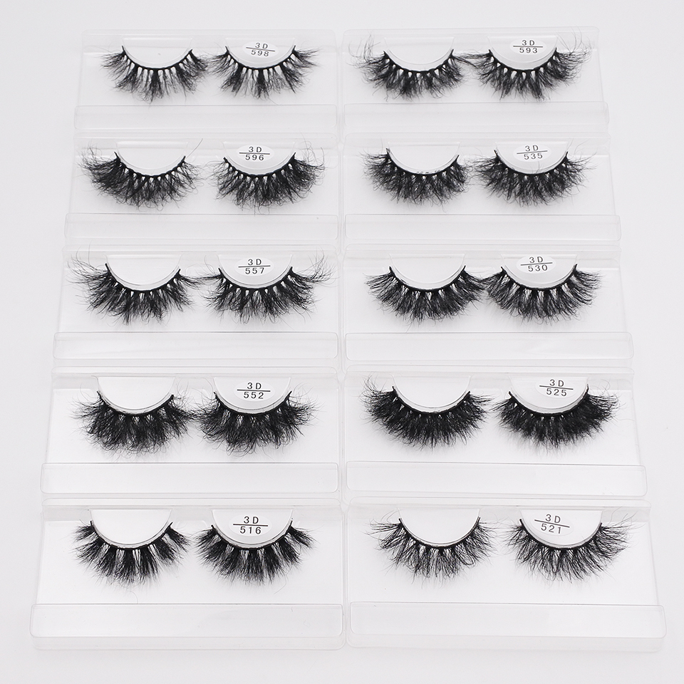 Tools RED SIREN Wholesale Bulk 53050 Pairs Soft Fluffy Messy Natural Lashes Makeup Mink Eyelashes 230220 123