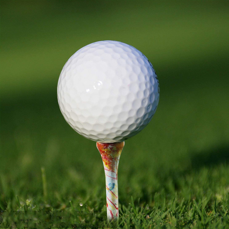 Golf Tees CRESTGOLF 100pcsPack 70mm 2.75" Wooden Golf Tees Golf Wood Tees Colorful Golf Wood Tees 230220