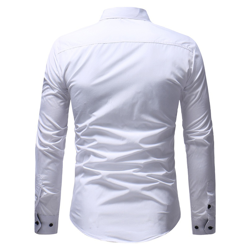 Men's Casual Shirts Mens Fashion Western Cowboy Embroidery Shirt Slim Fit Long Sleeve Button Down Dress 230221