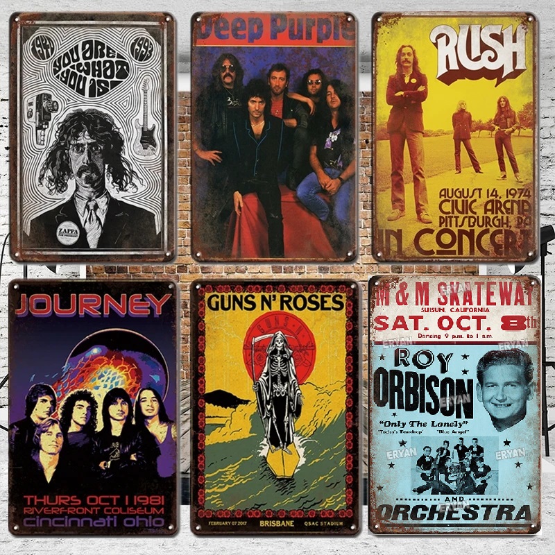 Retro Rock Band Poster Metal Tin Sign Vintage Music Coffee Bar Decorative Plaques Chic Rock Roll Wall Sticker Metal Plates Star Poster Decor size 30X20CM w01
Retro Rock Band Poster Metal Tin Sign Vintage Music Coffee Bar Decorative Plaques Chic Rock Roll Wall Sticker Metal Plates Star Poster Decor size 30X20CM w01