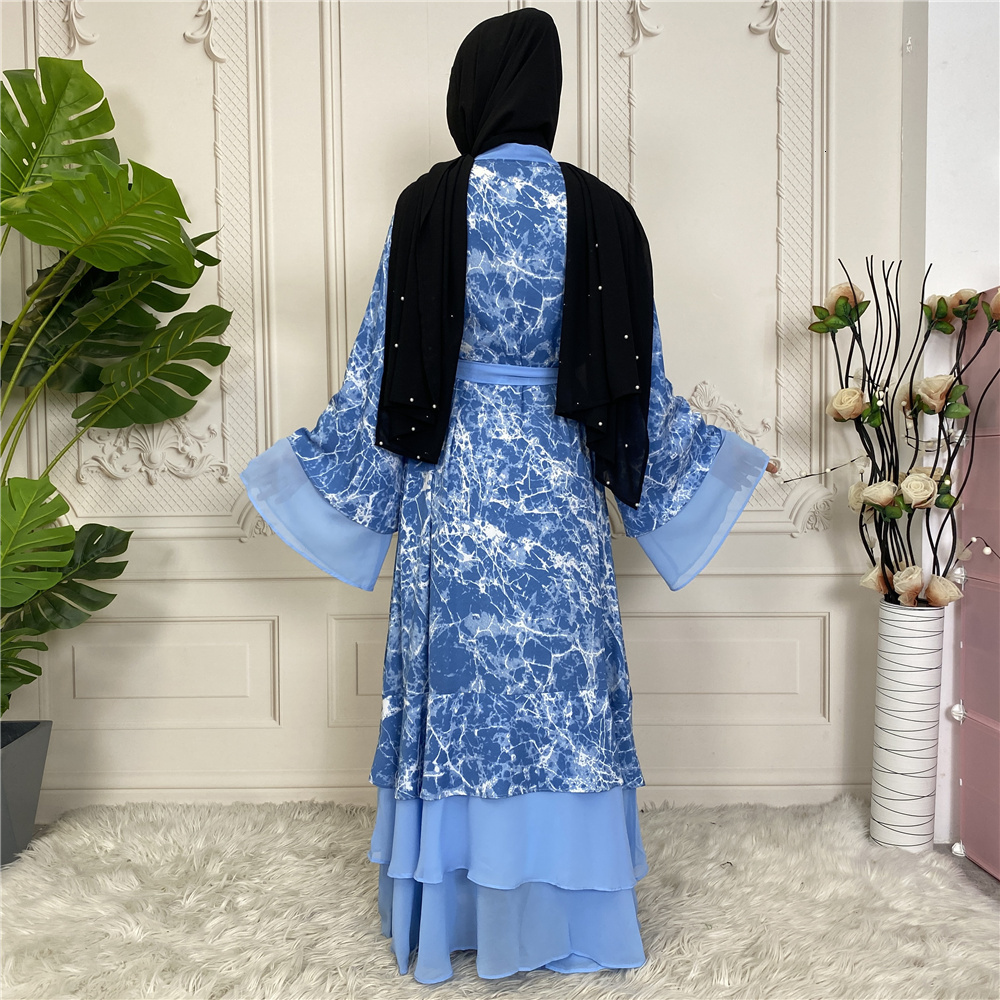 Ethnic Clothing Ramadan Eid Mubarak Robe Longue Kimono Femme Musulmane Dubai Abaya For Women Kaftan Pakistan Turkey Islam Arabic Muslim Dress 230221