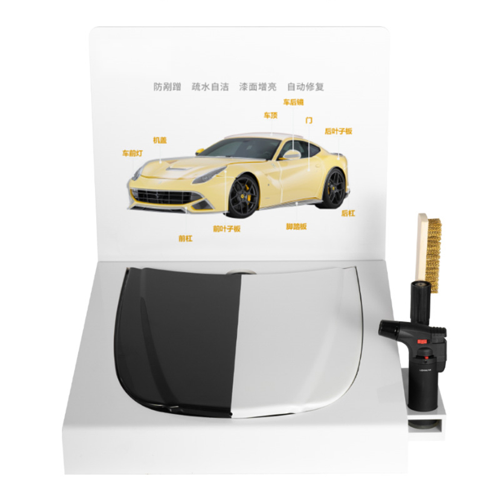 Professional PPF Test Kit for Paint Protection Film | Complete Set for Scratch Self-Healing, Thermal Repair & Anti-Foul Testing with Bonnet & Lighter 