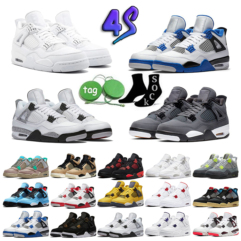 Bred Sports 4s Military Black Basketball Shoes 4 University Blue Wild Things White Oreo Sail Taupe Haze Court Purple Mens Women Jumpman4 Sneakers, 25
Bred Sports 4s Military Black Basketball Shoes 4 University Blue Wild Things White Oreo Sail Taupe Haze Court Purple Mens Women Jumpman4 Sneakers, 25