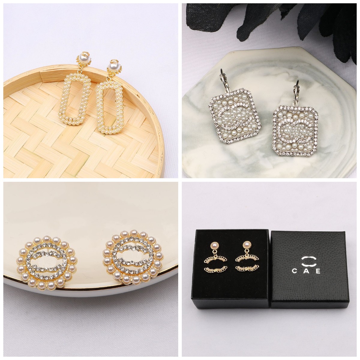 18K Gold Plated Designer Earrings Ear Stud Designers Brand Letters Fashion Women Temperament Crystal Rhinestone Earring Wedding Party Jewerlry Luxury Box Gift
18K Gold Plated Designer Earrings Ear Stud Designers Brand Letters Fashion Women Temperament Crystal Rhinestone Earring Wedding Party Jewerlry Luxury Box Gift
