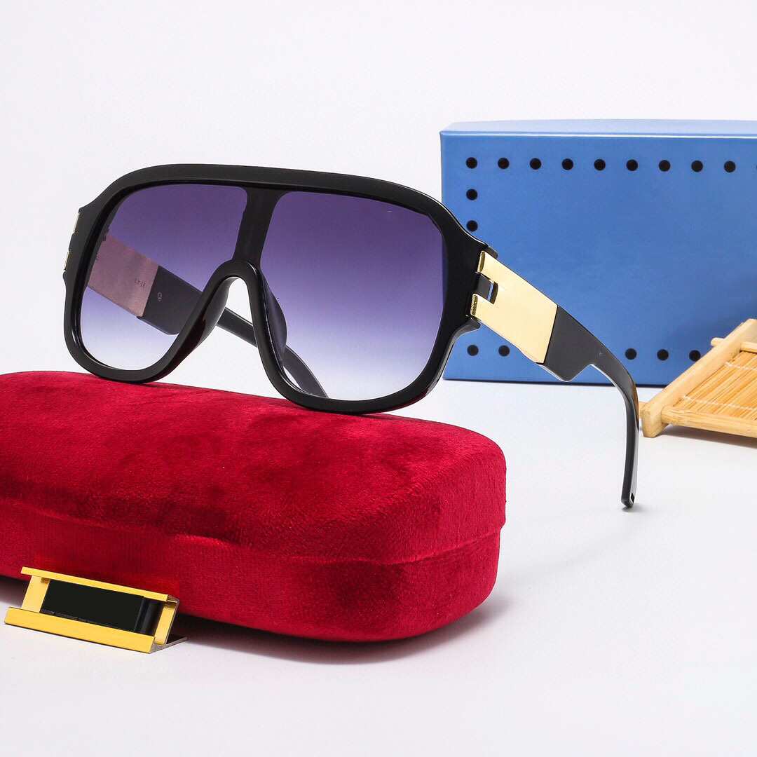 Oversize Sunglasses Designer Sunglasses for Women Classic Conjoined Glasses Fashion Mens Square Eyewear Polarized Sun Galsses Uv400