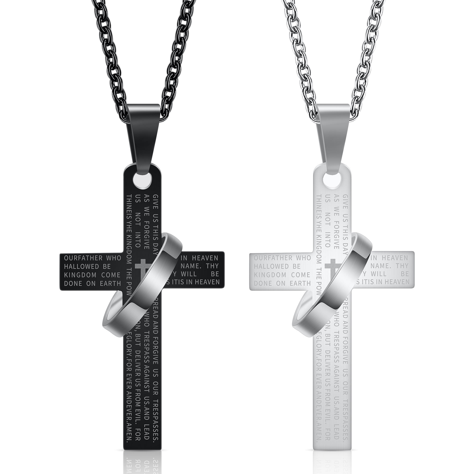 Cross Necklace for Men Silver Black Gold Stainless Steel Plain Cross Pendant Necklace Men Box Chain 16-30 Inch
Cross Necklace for Men Silver Black Gold Stainless Steel Plain Cross Pendant Necklace Men Box Chain 16-30 Inch