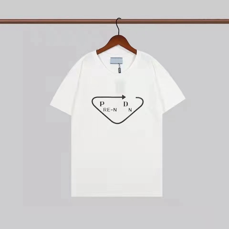 Mens t shirt designer letter P printed short sleeve luxury cotton casual holiday sweatshirt fashionable street lovers' same clothing S-5XL