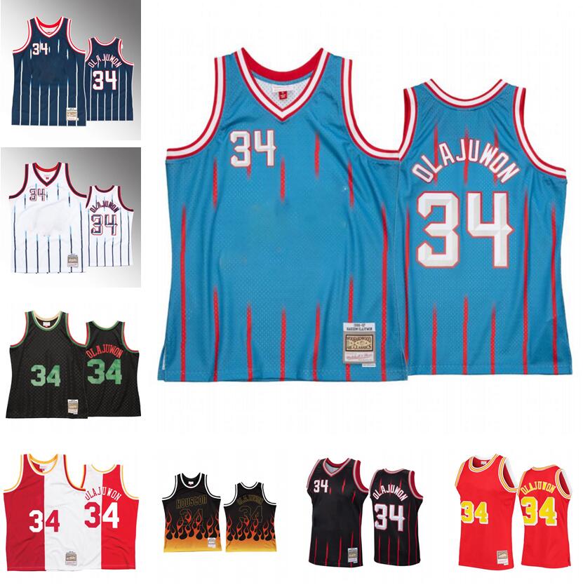Hakeem Olajuwon #34 Basketball Jersey Clyde Drexler #22 S-XXL Mitchell Ness jersey white black blue men women youth retro jerseys, With logo
Hakeem Olajuwon #34 Basketball Jersey Clyde Drexler #22 S-XXL Mitchell Ness jersey white black blue men women youth retro jerseys, With logo