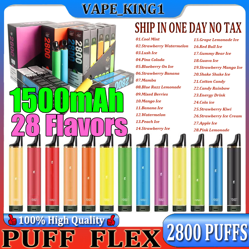 Puff Flex 2800 puff 2800 disposable e cigarettes vape desechable pods device kits 1500mAh battery pre-filled 10ml vaporizer vaper desechable
Puff Flex 2800 puff 2800 disposable e cigarettes vape desechable pods device kits 1500mAh battery pre-filled 10ml vaporizer vaper desechable
