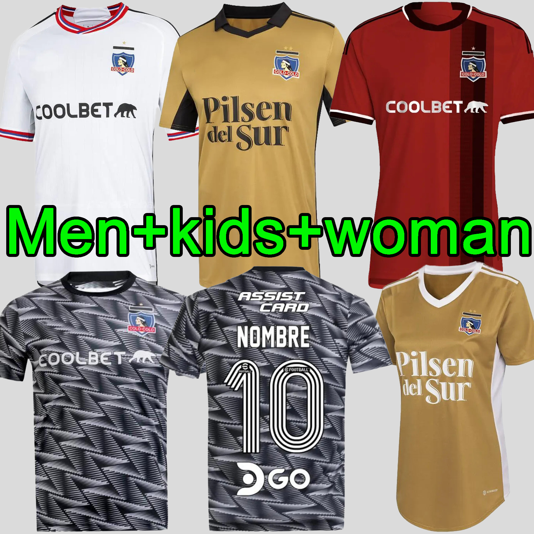 Men kids woman 22 24 Colo Colo third away Soccer Jerseys 2023 FALCON gil Rojas PAVEZ PALACIOS Uniform Colo-Colo ARRIAGADA OPAZO Football Shirt home gold special jersey, 23 24 away aldult +patch
Men kids woman 22 24 Colo Colo third away Soccer Jerseys 2023 FALCON gil Rojas PAVEZ PALACIOS Uniform Colo-Colo ARRIAGADA OPAZO Football Shirt home gold special jersey, 23 24 away aldult +patch