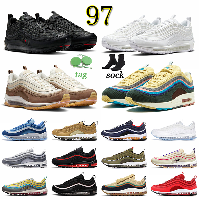 

97 97s Golf NRG Running Shoes Men Women AirMaxs Mschf Lil Nas x Satan Luke inri jesus Air Sean Wotherspoon White Black Max Muslin Pink Foam Sports Sneakers Trainers 36-45, 36-45 gym red