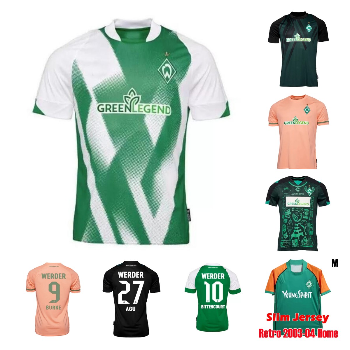 2023 2024 Werder Bremen Soccer Jerseys Marvin Ducksch Leonardo Bittencourt 23 24 FRIEDL PIEPER retro 2003-04 FULLKRUG STARK STAGE BURKE BITTENCOURT football shirt, Adult 2
2023 2024 Werder Bremen Soccer Jerseys Marvin Ducksch Leonardo Bittencourt 23 24 FRIEDL PIEPER retro 2003-04 FULLKRUG STARK STAGE BURKE BITTENCOURT football shirt, Adult 2