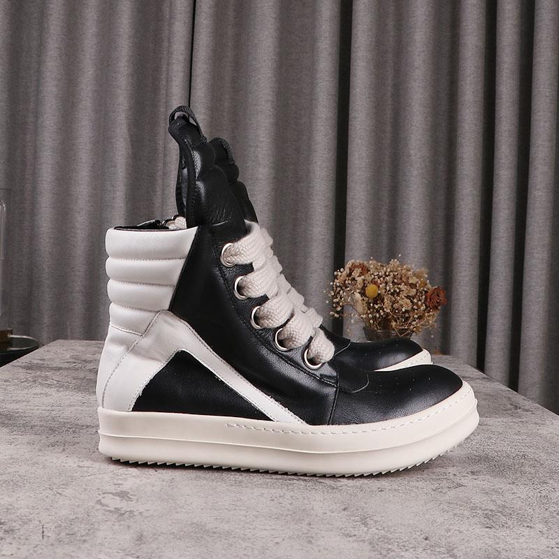 High Street Men's Casual Shoes Fashion Rick Women's Leather Shoes Jumbo Shoelace Women Shoe Owens Male Sneakers Size 34-48, Red
High Street Men's Casual Shoes Fashion Rick Women's Leather Shoes Jumbo Shoelace Women Shoe Owens Male Sneakers Size 34-48, Red