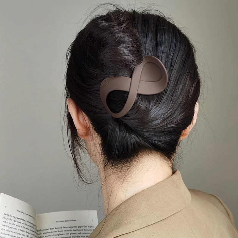 Trend PC Hair Clip Simple 8-shaped Infinity Styling Holder Shark Hair Claw Clip Hair Accessories For Women 2023 New Wholesale