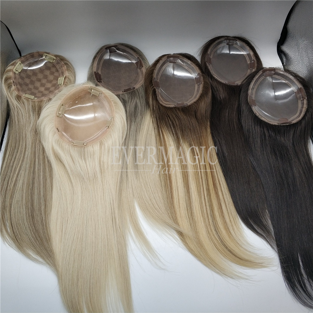 New Coming Stock Balayage Color Virgin Human Hair Toppers Mono Double Line pu Base for Hairloss Women
New Coming Stock Balayage Color Virgin Human Hair Toppers Mono Double Line pu Base for Hairloss Women