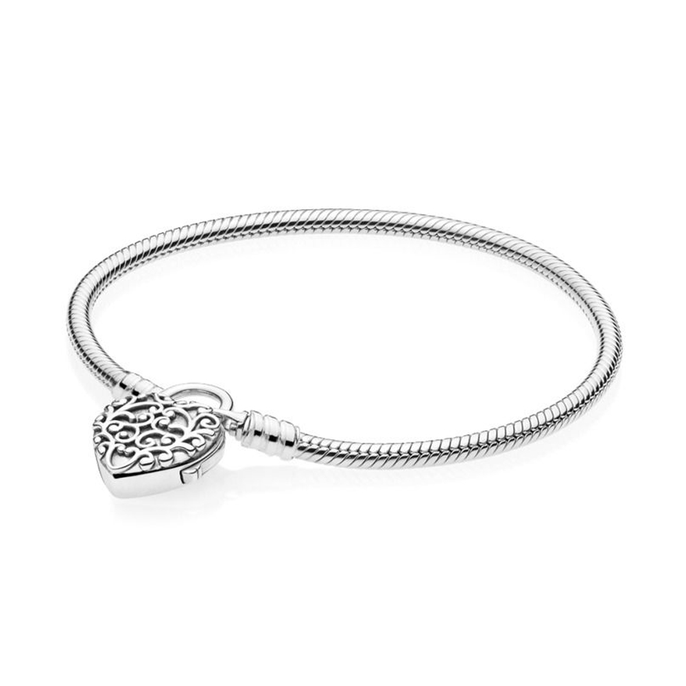 Real 925 Sterling Silverr Series Fashion Charm DIY Bracelet Suitable for Bead Charm Female Bracelet Jewelry Gift