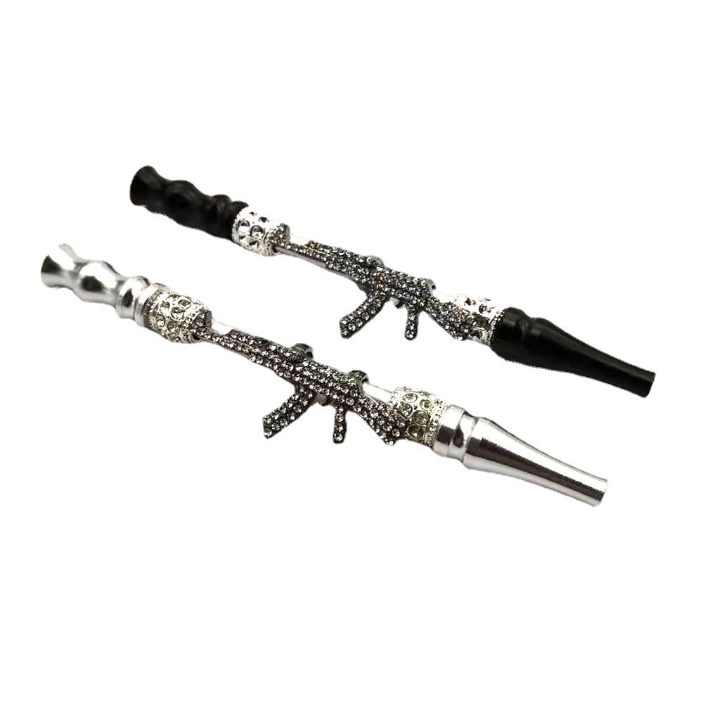 Smoking Smoking Metal Hookah Mouthpiece Mouth Tip Shisha Nozzle Handmade AK shape for Tobacco Smoking
Smoking Smoking Metal Hookah Mouthpiece Mouth Tip Shisha Nozzle Handmade AK shape for Tobacco Smoking