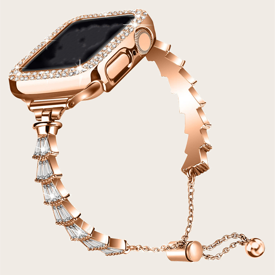 Cowry Conch Full Drill Stainless Steel Band Diamond Shell Straps Wristband Luxury Bracelet for Apple Watch 38/40/41mm 42/44/45/mm Strap for iWatch Series 3 4 5 6 7 8
Cowry Conch Full Drill Stainless Steel Band Diamond Shell Straps Wristband Luxury Bracelet for Apple Watch 38/40/41mm 42/44/45/mm Strap for iWatch Series 3 4 5 6 7 8