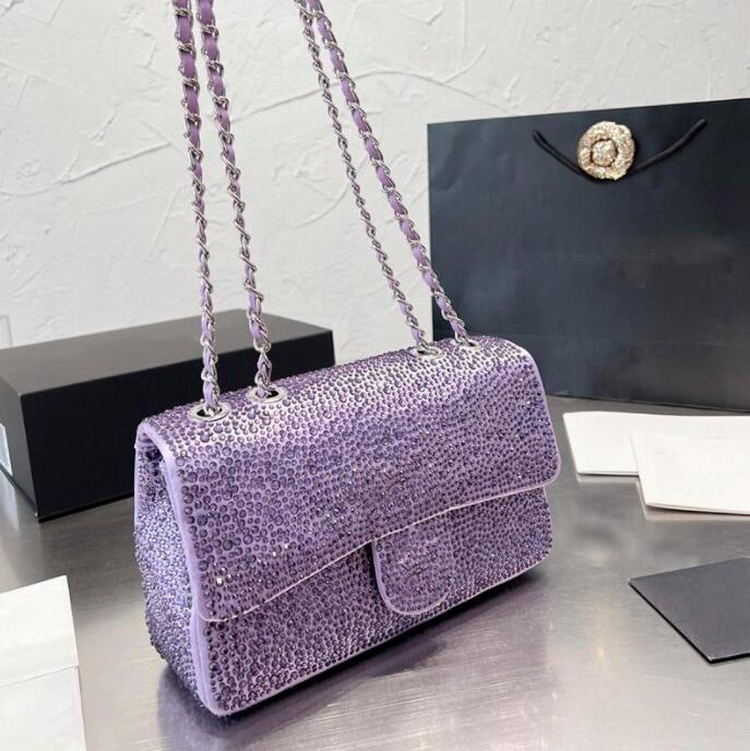 Women's Luxury Flap Designer Bag Glitter Rhinestone High Capacity Handbags Designers Silver Metal Hardware Chain Cross Body Strass Diamonds Sequins Tote Bag 25Cm, Pink
Women's Luxury Flap Designer Bag Glitter Rhinestone High Capacity Handbags Designers Silver Metal Hardware Chain Cross Body Strass Diamonds Sequins Tote Bag 25Cm, Pink