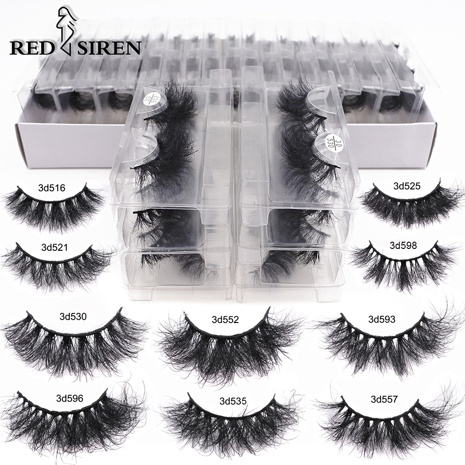 Tools RED SIREN Wholesale Bulk 53050 Pairs Soft Fluffy Messy Natural Lashes Makeup Mink Eyelashes 230220 123