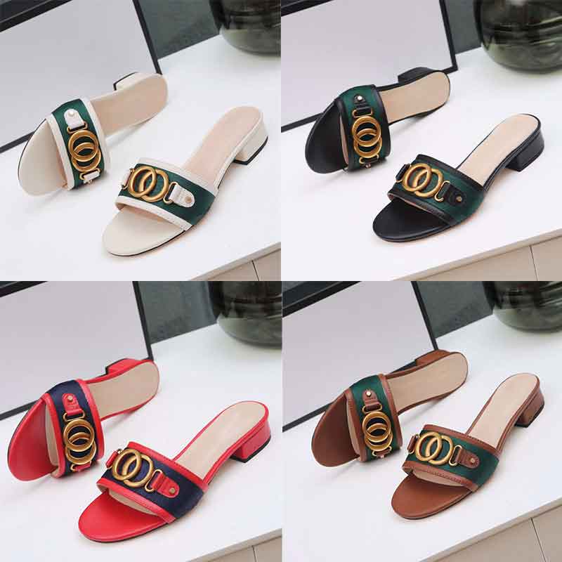 New slippers for women low heel metal lettering clasp leather webbing waterproof soft soled summer sandals cool casual indoor outdoor Size35-42
New slippers for women low heel metal lettering clasp leather webbing waterproof soft soled summer sandals cool casual indoor outdoor Size35-42