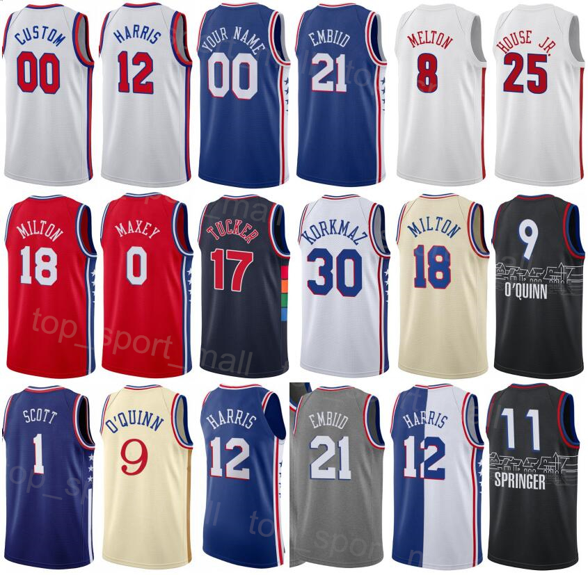 Man Kids Printed Basketball Mac McClung Jersey 9 Joel Embiid 21 Georges Niang 20 Tyrese Maxey 0 Shake Milton 18 Jalen McDaniels 7 James Harden 1 Tobias Harris 12 Color, Blue
Man Kids Printed Basketball Mac McClung Jersey 9 Joel Embiid 21 Georges Niang 20 Tyrese Maxey 0 Shake Milton 18 Jalen McDaniels 7 James Harden 1 Tobias Harris 12 Color, Blue