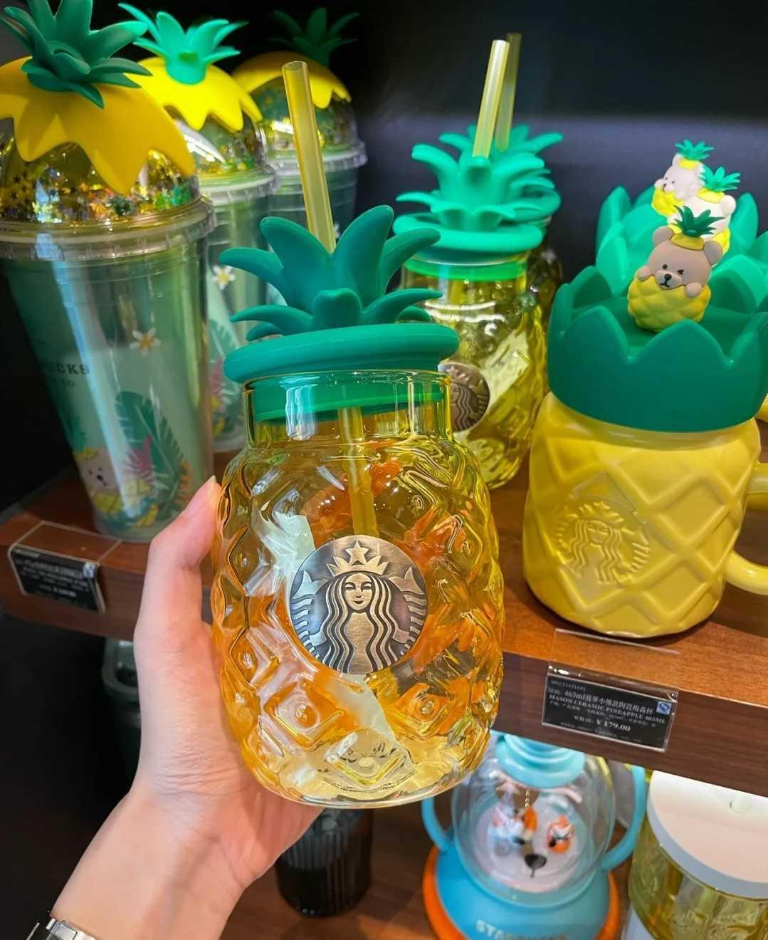 Starbucks bronze pineapple glass straw cup Valentine's Day colorful jungle cartoon lovely Christmas water cup, Yellow
Starbucks bronze pineapple glass straw cup Valentine's Day colorful jungle cartoon lovely Christmas water cup, Yellow