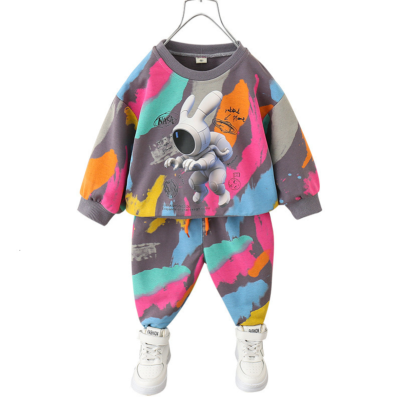 Clothing Sets Toddler Baby Tie Dye Outfits Girls Boys SweatshirtDrawstring Pant Sets 3D Print Children Jogger Set Kids Tracksuit 1-11 Years 230220