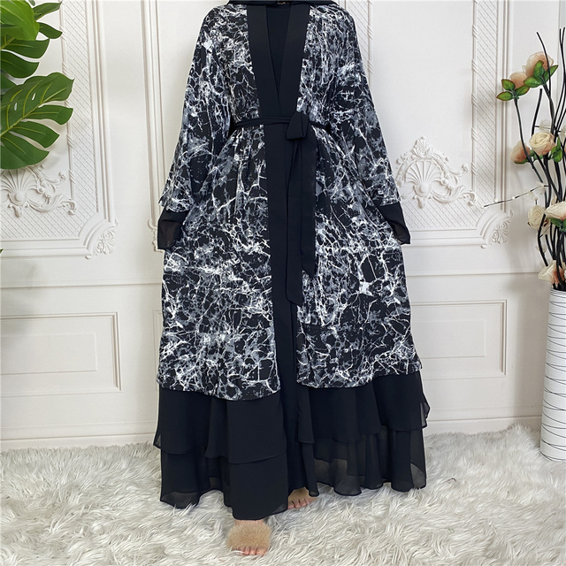 Ethnic Clothing Ramadan Eid Mubarak Robe Longue Kimono Femme Musulmane Dubai Abaya For Women Kaftan Pakistan Turkey Islam Arabic Muslim Dress 230221
