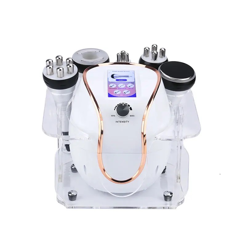 RF Equipment Effective Strong 40K Ultrasonic cavitation body sculpting slimming vacuum skin Firm body lift red photon machine with trolly cooling gel