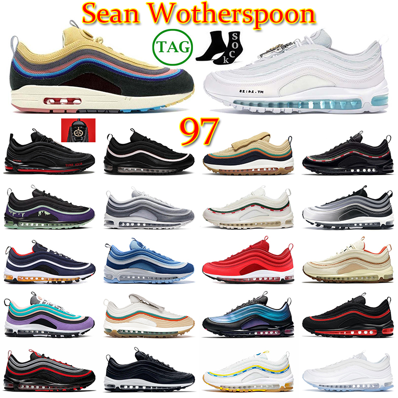 97 Golf NRG Mens Womens Running Shoes Mschf Lil Nas x Satan Luke inri jesus White Ice Black Bullet Glitter Sean Wotherspoon airmaxs Men Women Sports Sneakers Trainers