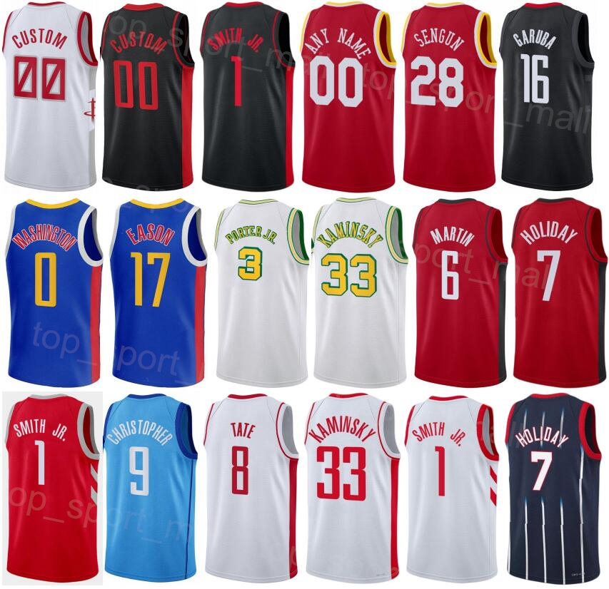 Man Kids Printed Basketball Jalen Green Jersey 4 JaeSean Tate 8 Alperen Sengun 28 Justin Holiday 7 Frank Kaminsky 33 Kevin Porter Jr 3 Breathable Custom Name Number, White
Man Kids Printed Basketball Jalen Green Jersey 4 JaeSean Tate 8 Alperen Sengun 28 Justin Holiday 7 Frank Kaminsky 33 Kevin Porter Jr 3 Breathable Custom Name Number, White