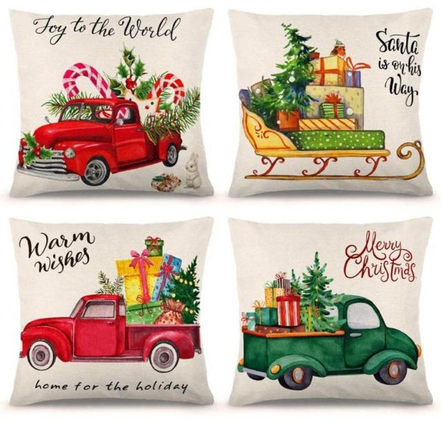 Pillow Case Christmas Covers 18X18 Inch Set Of 4 Farmhouse Holiday Rustic Linen6457552, Multi
Pillow Case Christmas Covers 18X18 Inch Set Of 4 Farmhouse Holiday Rustic Linen6457552, Multi